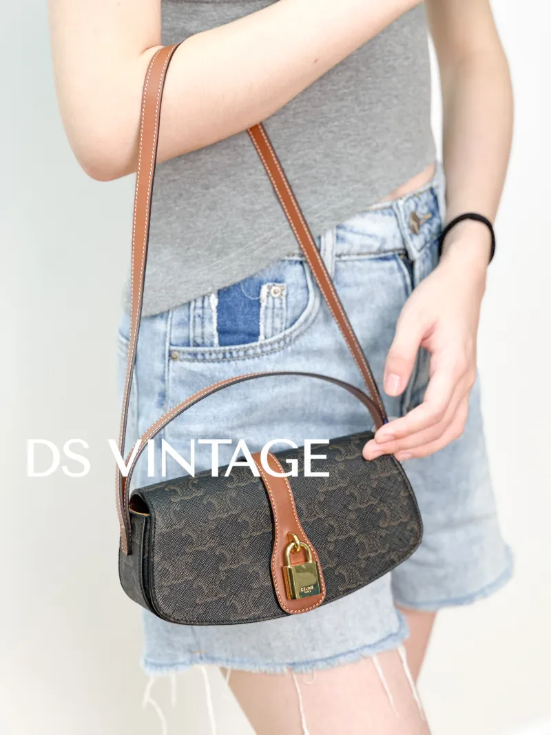 CELINE Crossbody Bag TABOU Monogram PV Cmini18 × 5 × 8 cm — on-model view 3 of 3