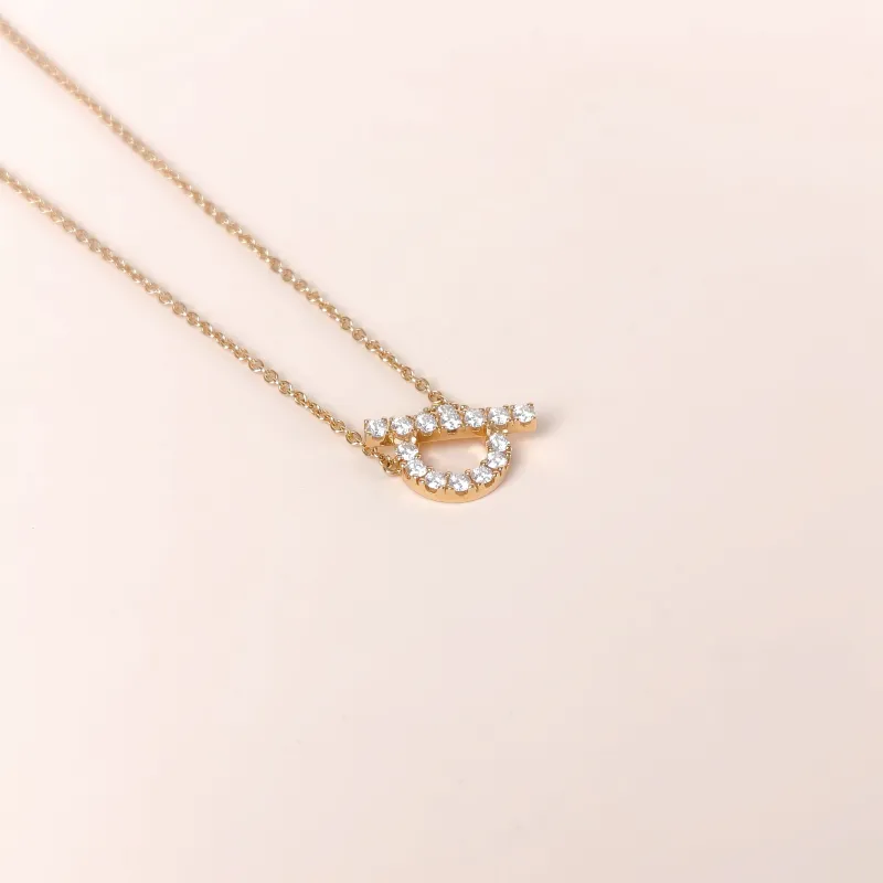 Hermès Necklace Finesse QP avé Diamond Necklace Rose Gold Diamond18KR ose Gold One Size 41cm — cover view 6 of 6
