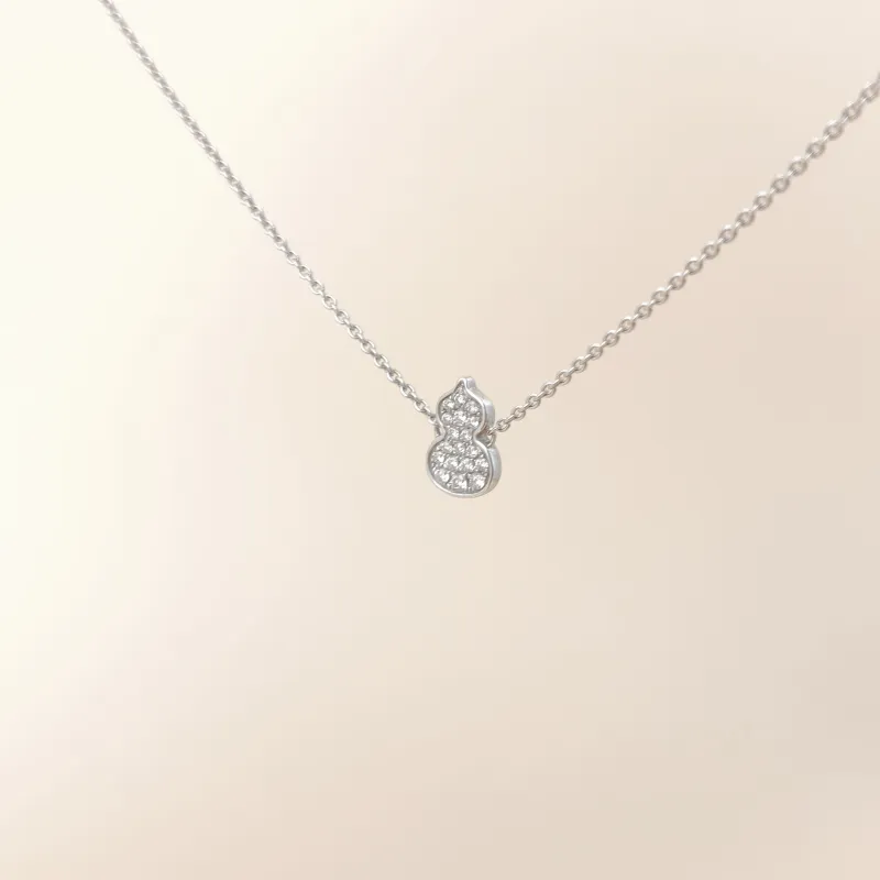 Qeelin Necklace Wulu Collection Necklace 18KW hite Gold Diamond Diamond18KW hite Gold One Size 0.8*39cm โ cover view 4 of 7