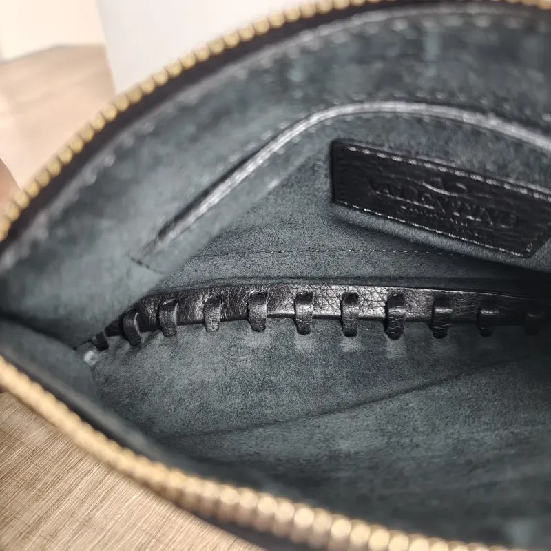 Valentino Clutch Clutch Black Calfskin One Size23*14 — detail view 6 of 7