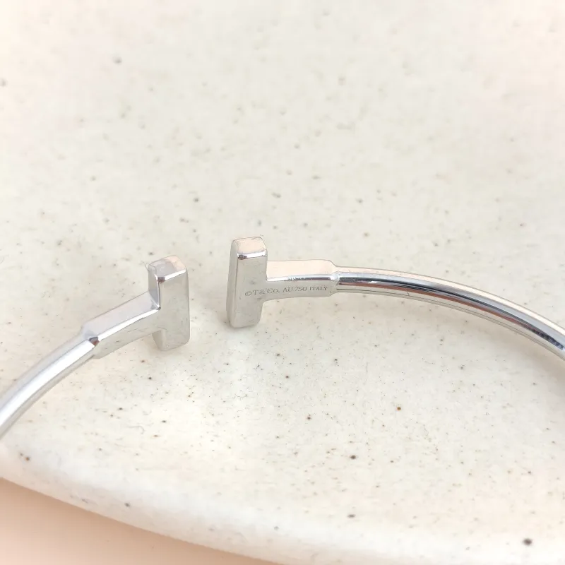 Tiffany&Co. Bangle TC ollection T White Gold White Gold18KW hite Gold Diamond Medium16.4 — cover view 2 of 7