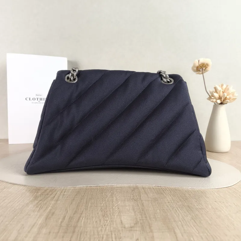 BALENCIAGA Shoulder Bag CRUSH Chain Bag Black Medium 30 × 13 × 20 cm — cover view 2 of 5