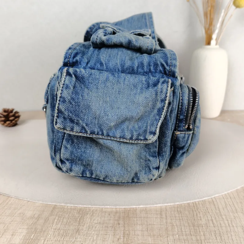 BALENCIAGA Shoulder Bag Superbusy Shoulder Bag Blue Small 37 × 12 × 13 cm — detail view 9 of 13