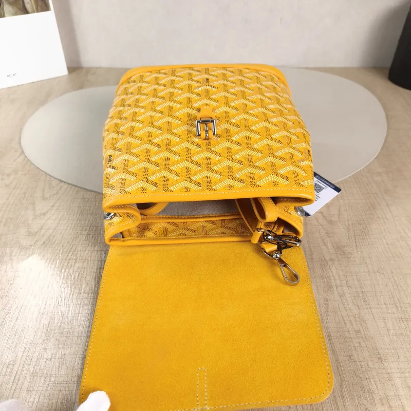 GOYARD Crossbody Bag ALPIN Backpack Yellow PVC Mini 19 × 9.5 × 23 cm — detail view 14 of 14