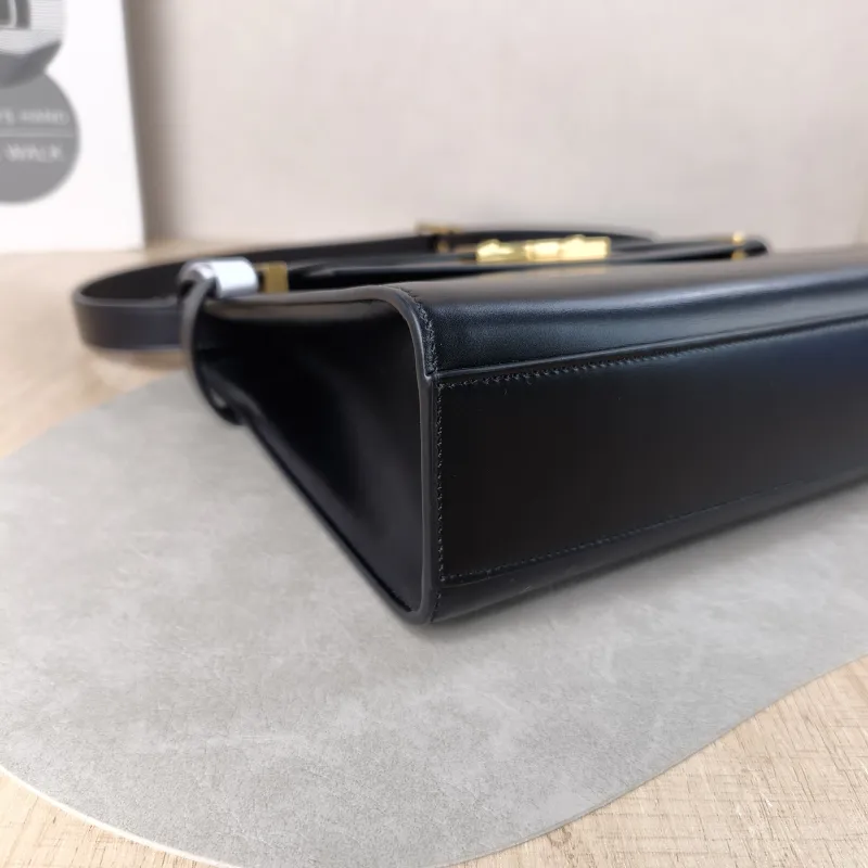 SAINT LAURENT Shoulder Bag MANHATTAN Black Calfskin Medium 29 × 7.5 × 20 cm — detail view 11 of 11