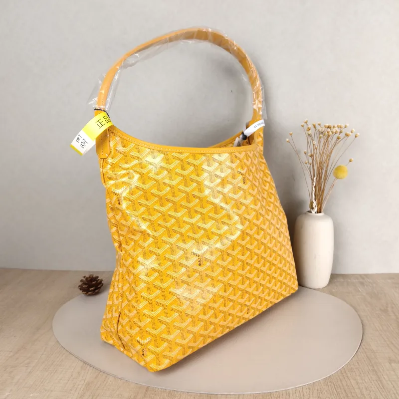 GOYARD Shoulder Bag Boheme Hobo​ Yellow PVC Small 43 × 14 × 27 cm — cover view 5 of 6