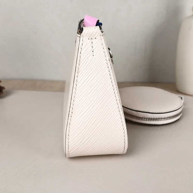 Louis Vuitton Shoulder Bag MARELLINI White Epi Embossed Calfskinmini19 × 6.5 × 13.5 cm — detail view 3 of 13