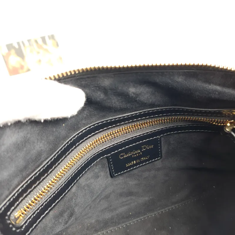 DIOR Crossbody Bag Sac Nomad Clutch Vanity Case Bag Black Calfskin Small 34 × 10 × 17 cm — detail view 4 of 11