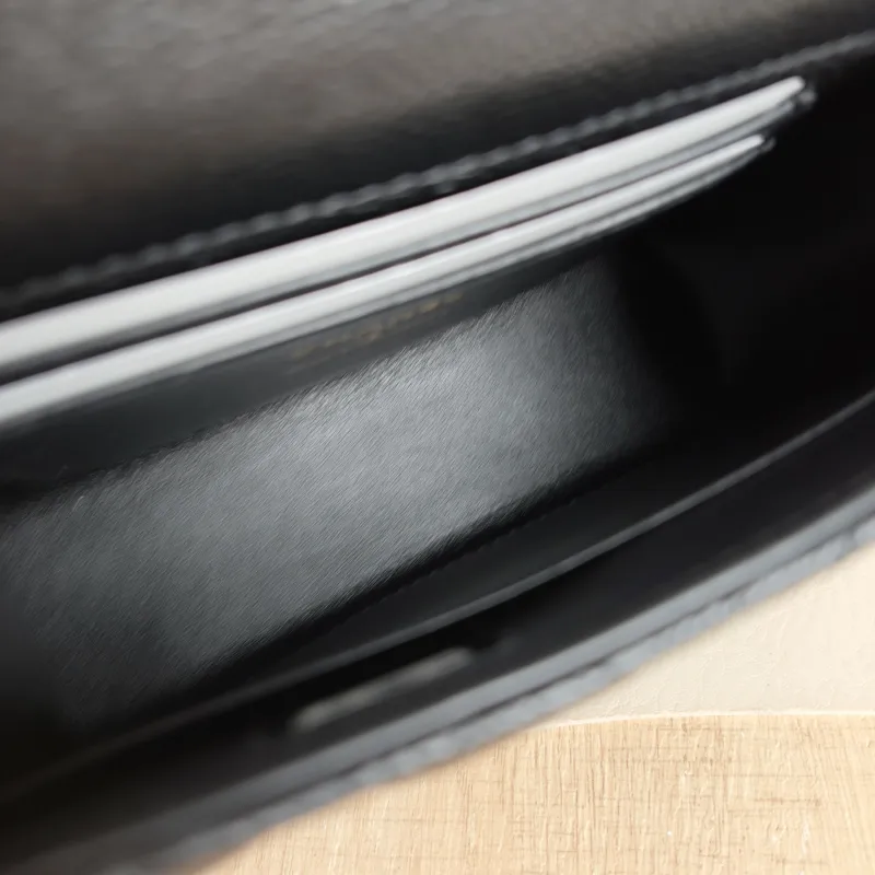 Chanel Crossbody Bag kelly Black Grained Calfskin nano 15 × 5 × 11 cm — detail view 3 of 13