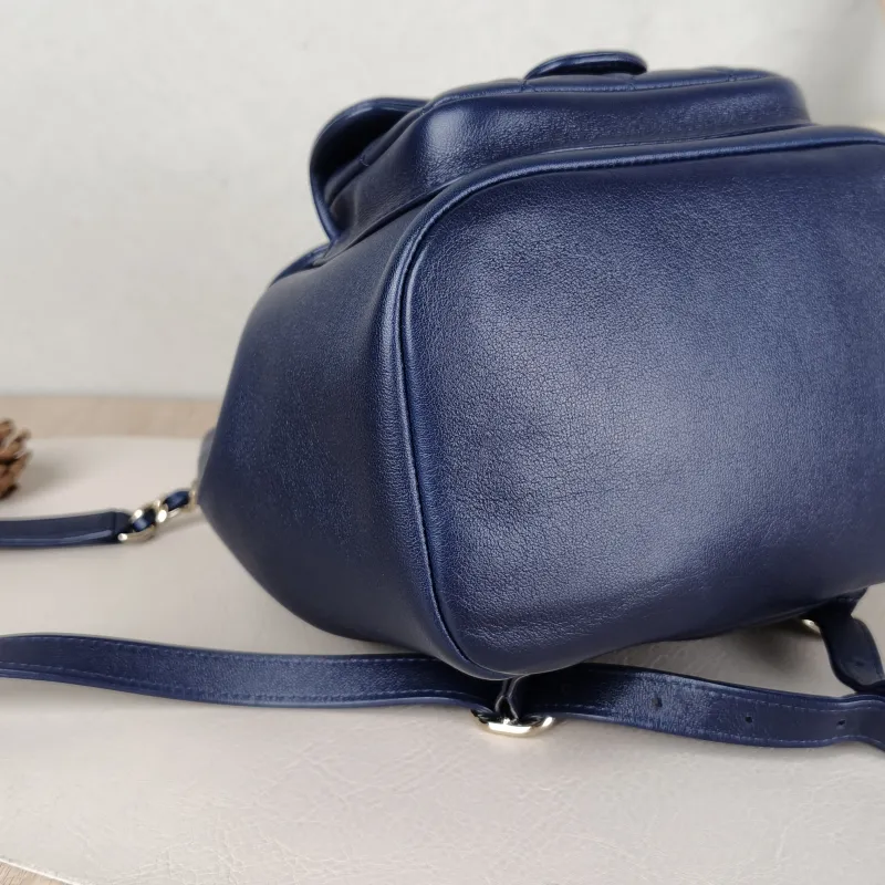 Chanel Backpack Duma Blue Lambskin Small18 × 12 × 18.5 cm — detail view 5 of 13