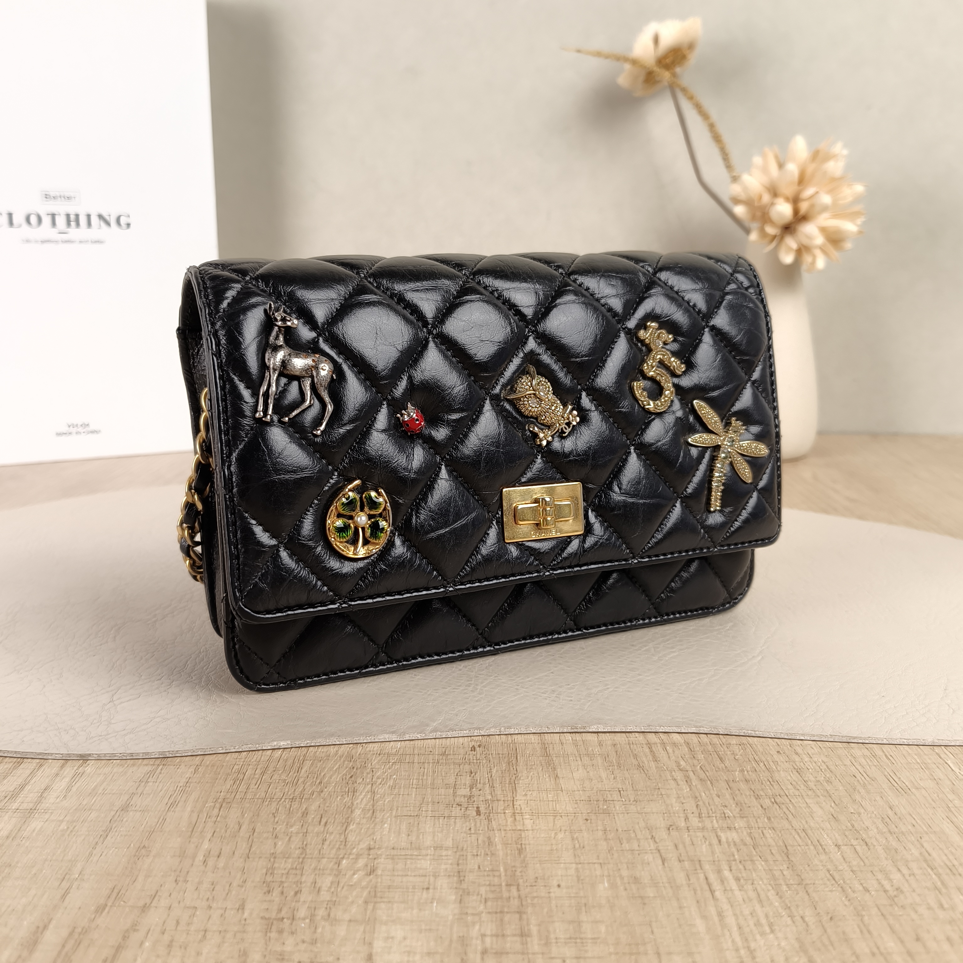Chanel Crossbody Bag2.55 woc Black Edition Calfskin One Size19.2 × 3.5 × 12.3 cm — cover view 2 of 5