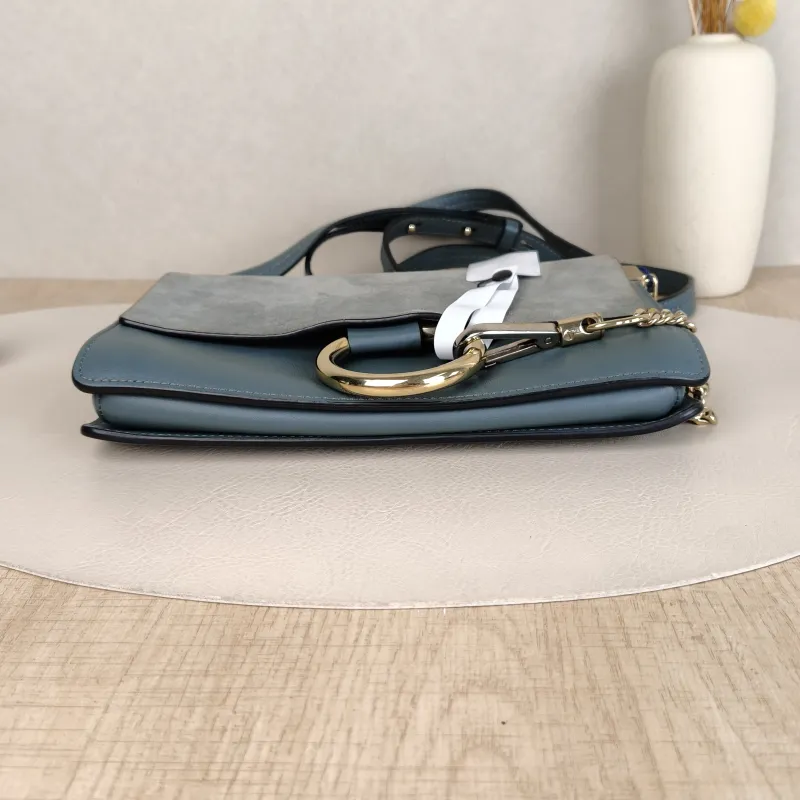 Chloé Crossbody Bag Crossbody Bag Blue Suede One Size24 × 4 × 14 cm — cover view 4 of 5