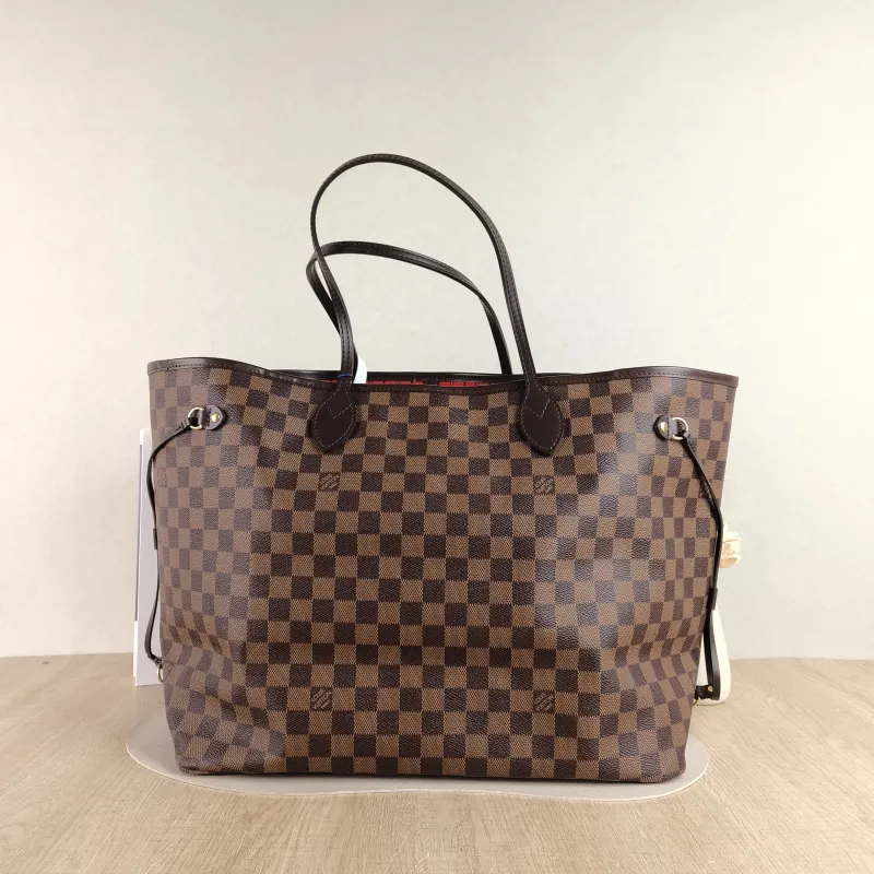 Louis Vuitton Shoulder Bag Neverfull Damier Ebene PVC Large 39 × 19 × 32 cm — cover view 4 of 4
