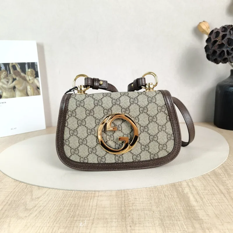 GUCCI Crossbody Bag Blondie Monogram PVC Small21 × 5 × 13 cm