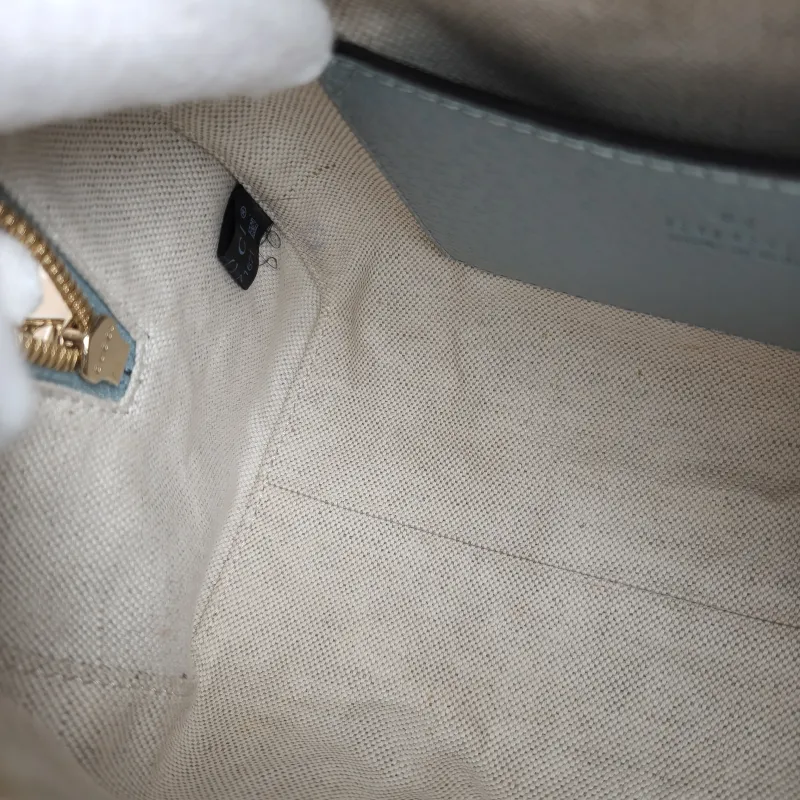 GUCCI Top Handle Bag Ophidia Blue PVC One Size 21 × 11 × 13 cm — detail view 7 of 12