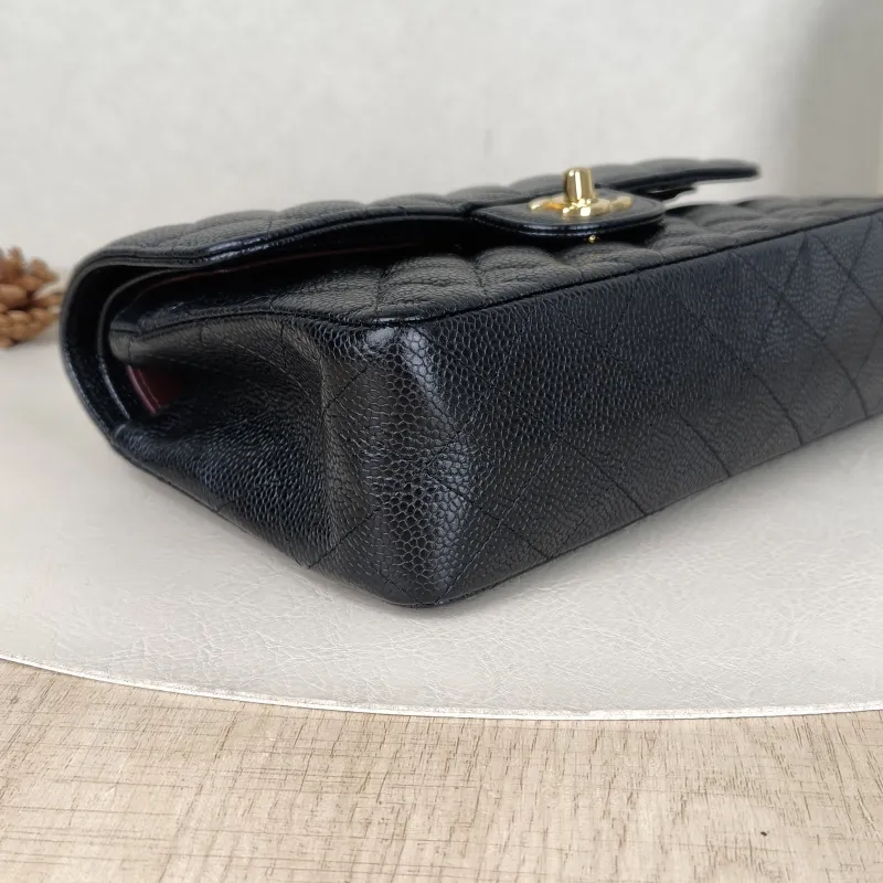 Chanel Crossbody Bag Classic Flap CF Black Grained Calfskin Small23 × 6 × 14.5 cm — detail view 5 of 15