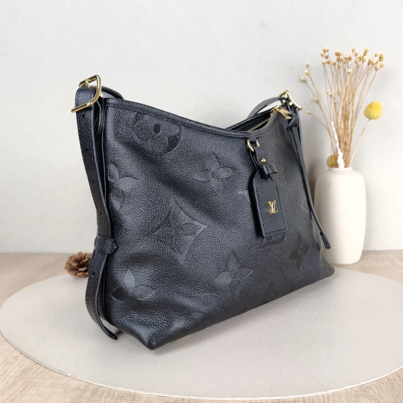 Louis Vuitton Crossbody Bag Carryall Black Calfskin Small29.5 × 12 × 24 cm — cover view 2 of 5