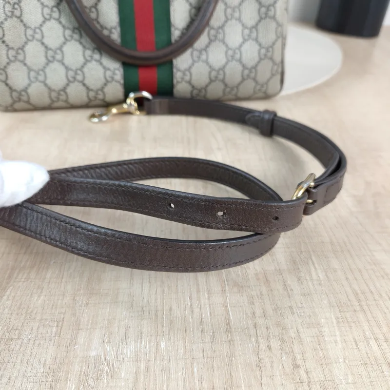 GUCCI Top Handle Bag Ophidia Monogram PVC Medium 25 × 14 × 17 cm — detail view 5 of 11