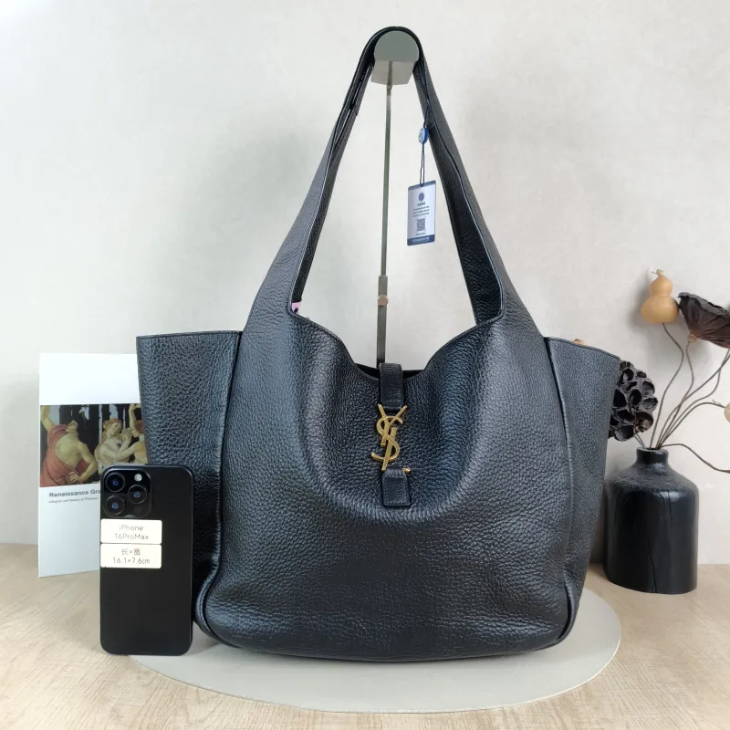 SAINT LAURENT Shoulder Bag LE 5 À 7 BEA Black One Size 50 × 18 × 28 cm — cover view 5 of 5