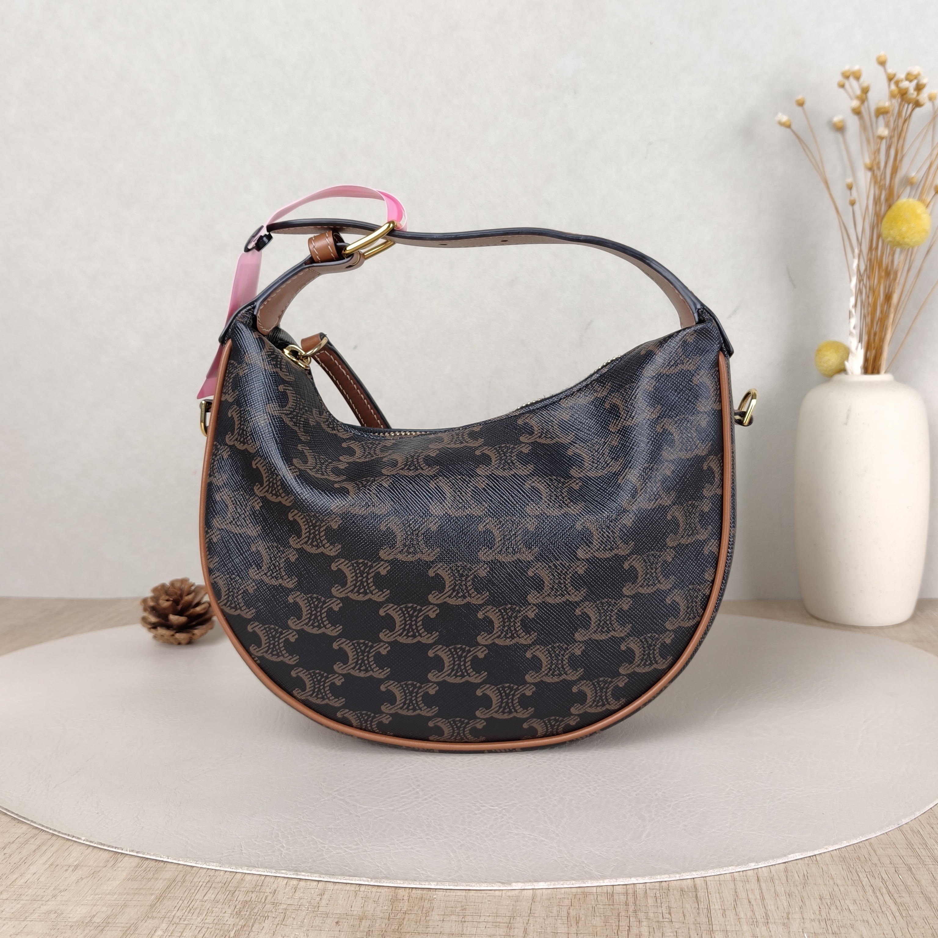 CELINE Crossbody Bag TEEN LULU hobo Monogram PVC Small21 × 5 × 24 cm — cover view 5 of 5
