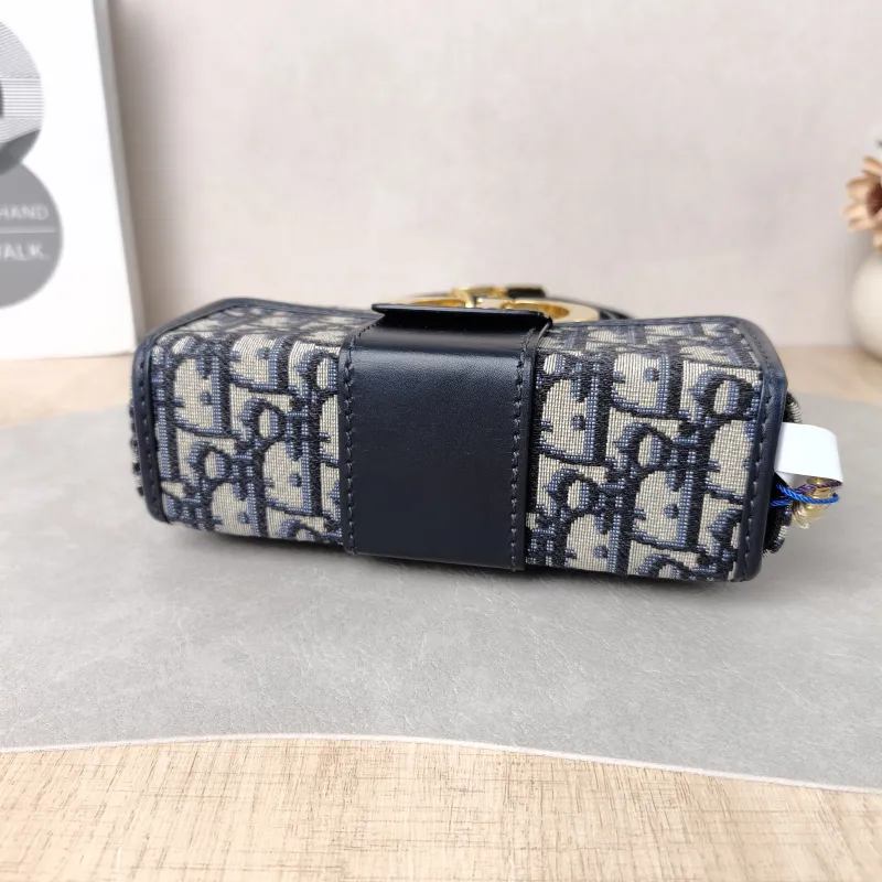 DIOR Crossbody Bag 30Montaigne 30 Box Box Blue Canvas Mini 17.5 × 5 × 11.5 cm — detail view 1 of 11