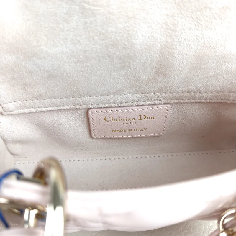 DIOR Crossbody Bag Lady D-Joy Pink Lambskin Mini 16 × 5 × 9 cm — detail view 11 of 11