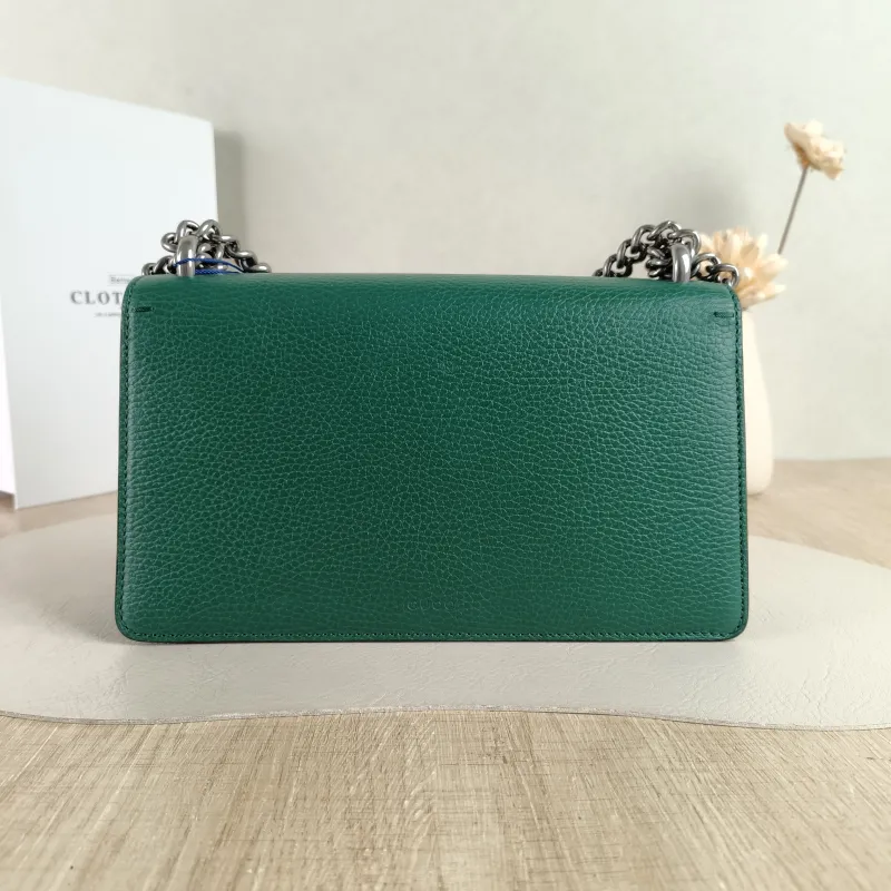 GUCCI Shoulder Bag Dionysus Green Calfskin Small 25 × 7 × 13.5 cm — cover view 5 of 5