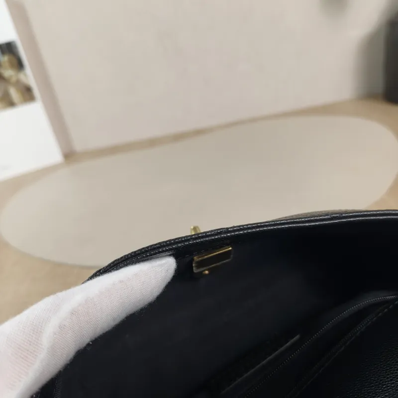 Chanel Crossbody Bag cf Collection Top Handle Bag Black Grained Calfskin One Size 20 × 5 × 13 cm — detail view 2 of 12