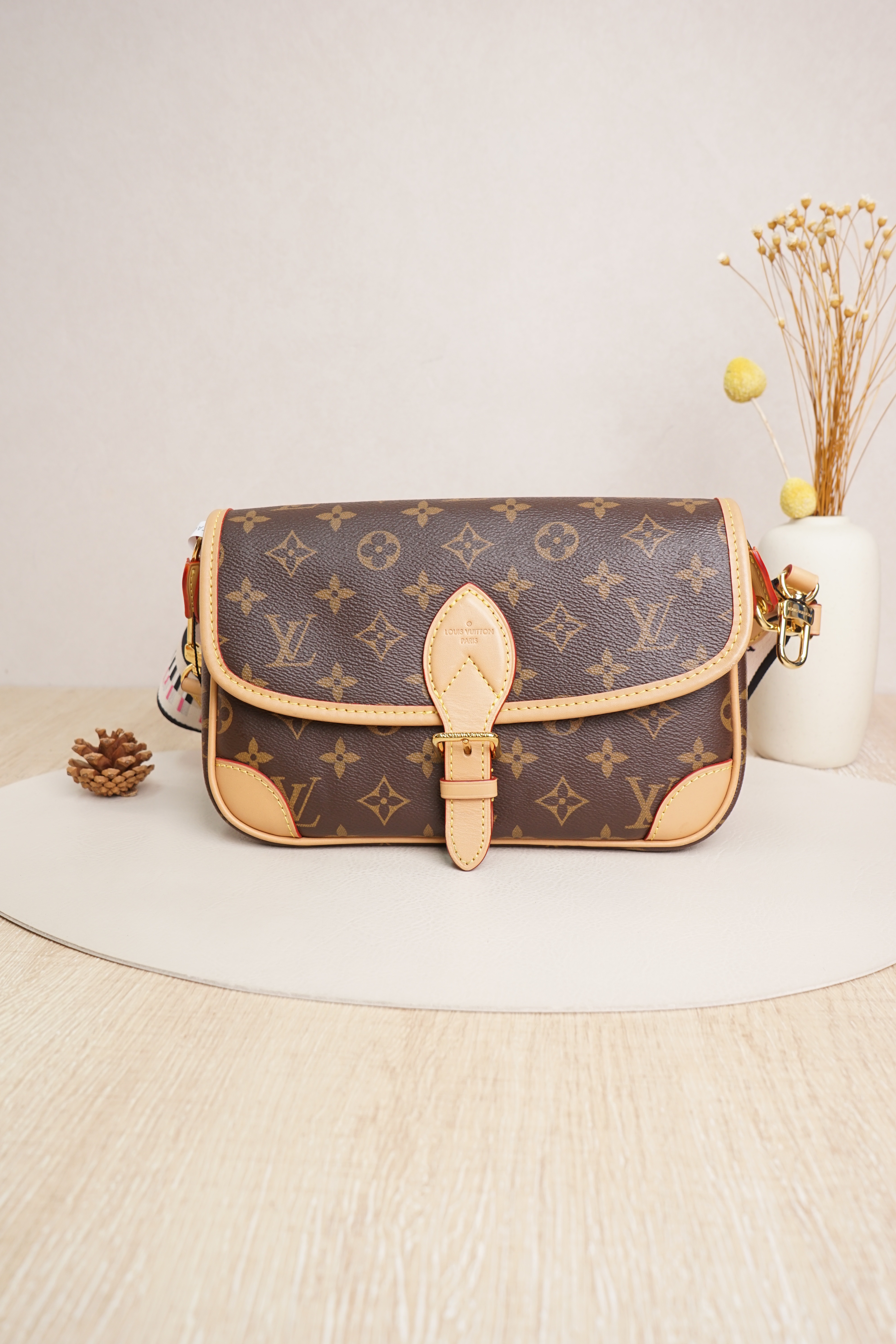 Louis Vuitton Crossbody Bag Brown PVC