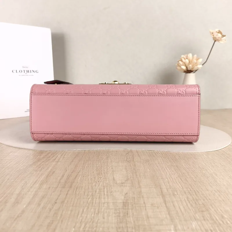 GUCCI Crossbody Bag Padlock Pink Calfskin Medium30 × 10 × 19 cm — cover view 2 of 5