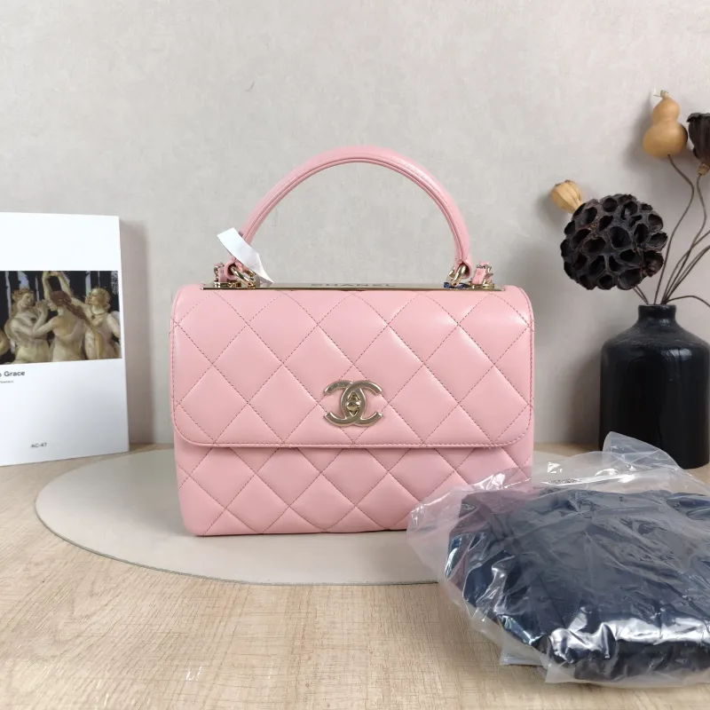 Chanel Crossbody Bag Trendy CC Pink Lambskin Small 25 × 12 × 17 cm Microchip Edition — cover view 4 of 6