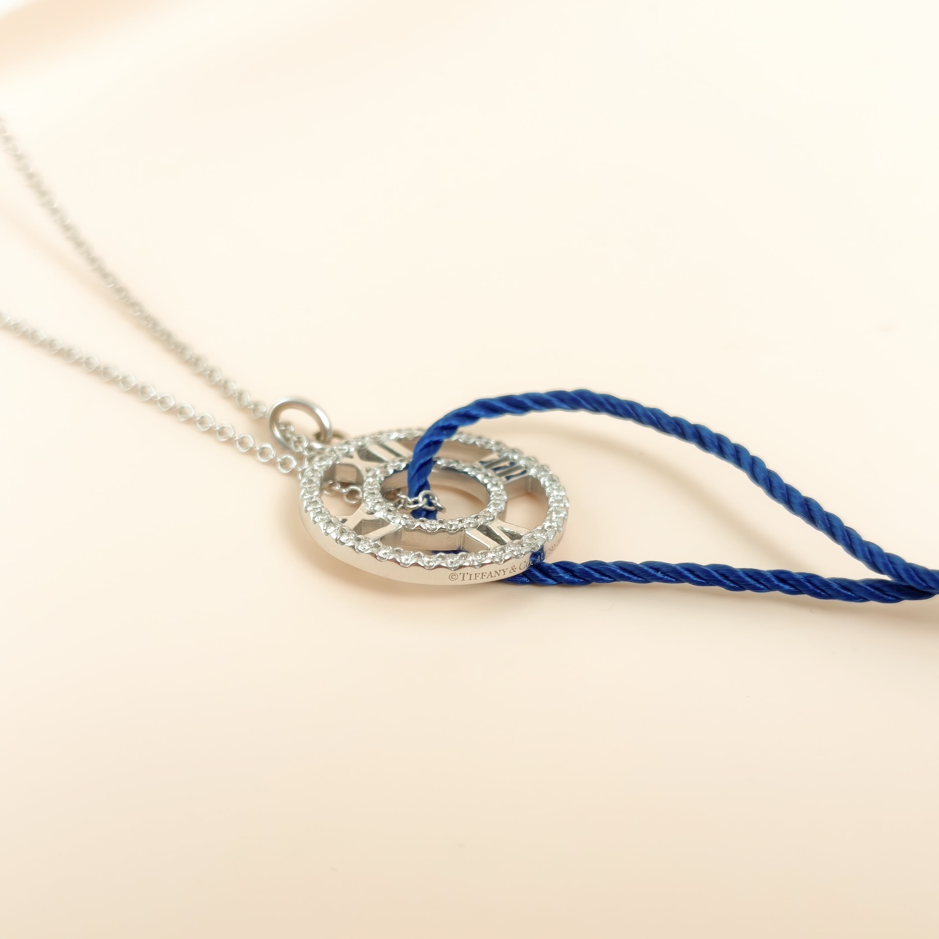 Tiffany&Co. Necklace Atlas White Gold 18KW hite Gold Diamond One Size41.5cm โ cover view 5 of 9