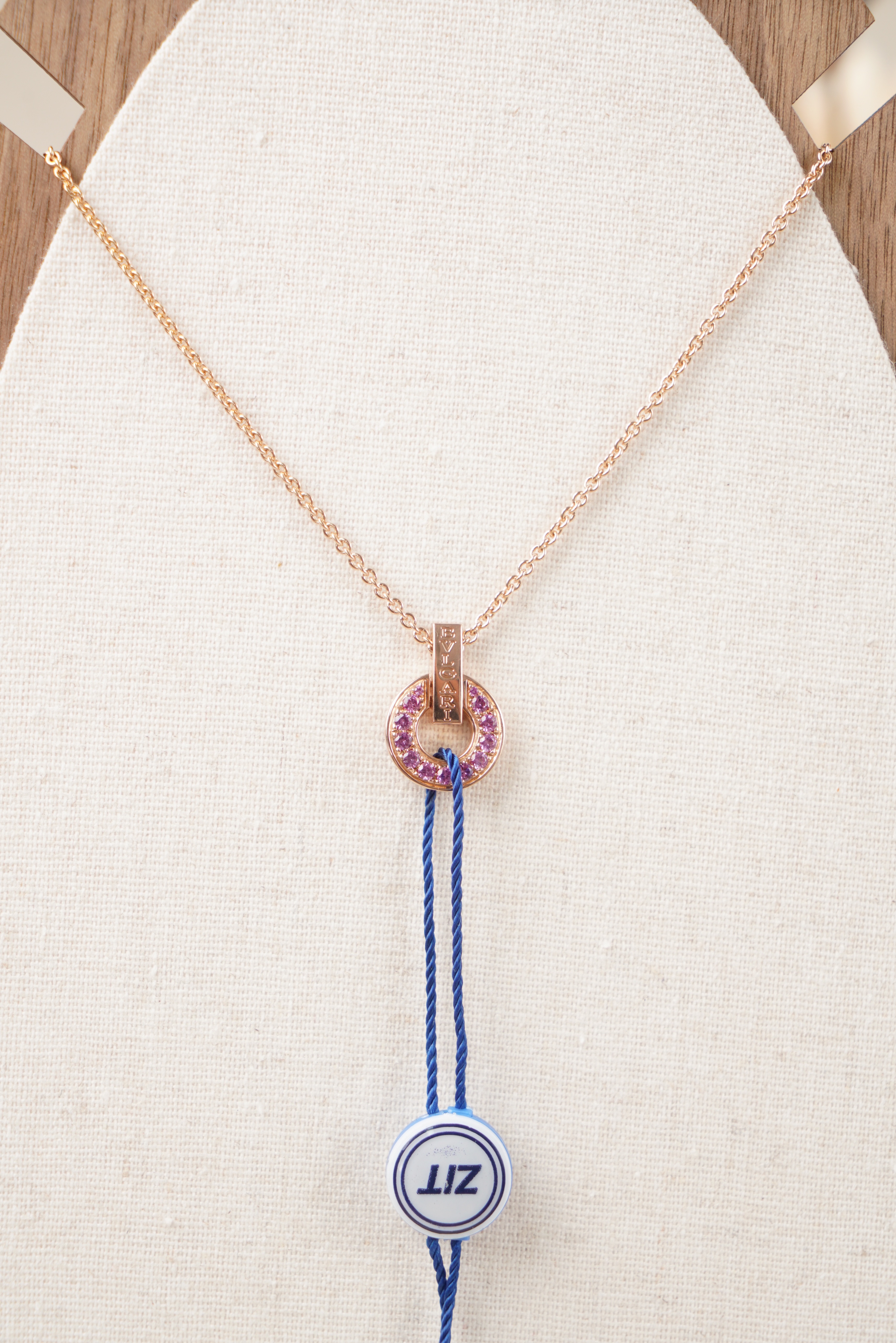 Bvlgari Necklace 18KR ose Gold 43cm