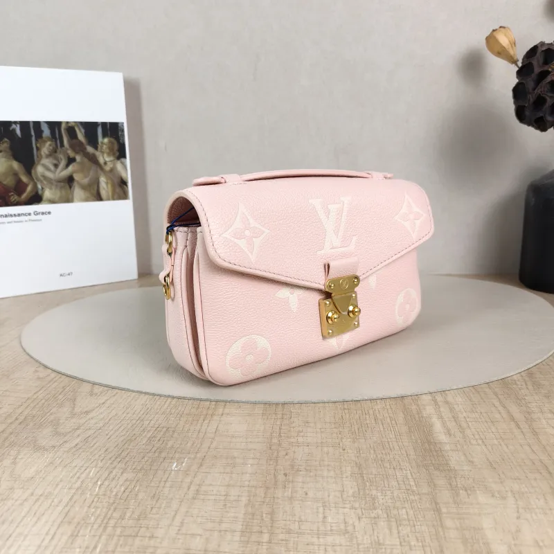 Louis Vuitton Crossbody Bag Pochette Métis East West Empreinte Embossed Calfskin Monogram Small21.5 × 6 × 13.5 cm — cover view 4 of 5