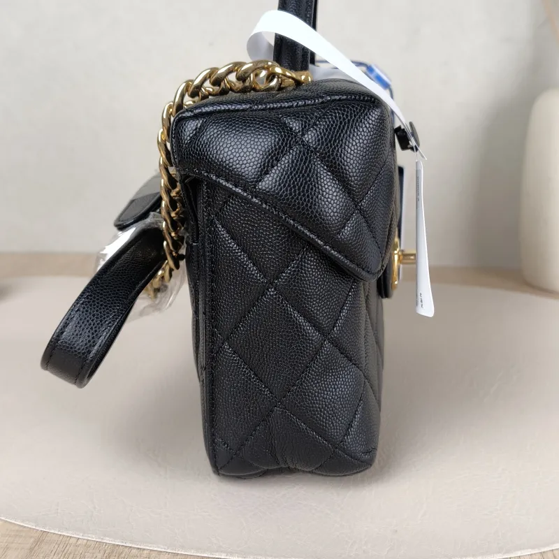 Chanel Crossbody Bag Box Black Calfskin One Size17 × 7 × 14.5 cm — detail view 1 of 12