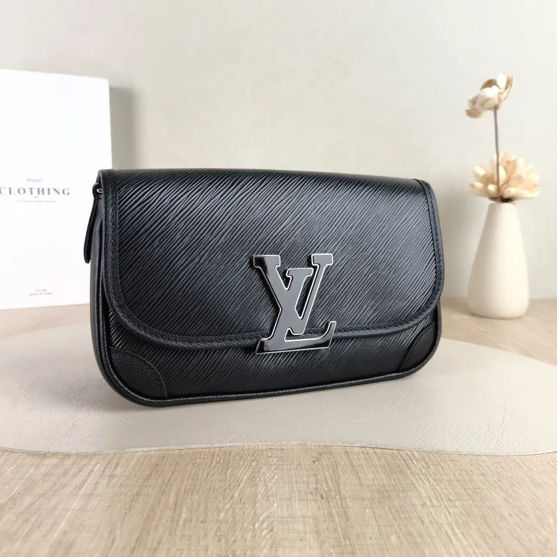 Louis Vuitton Shoulder Bag BUCI Black Epi Embossed Calfskin One Size 24.5 × 9 × 15.5 cm — cover view 4 of 6