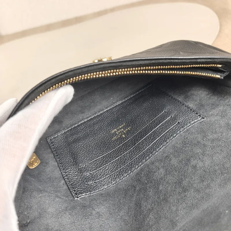 Louis Vuitton Crossbody Bag IVY Black Empreinte Embossed Calfskin Small 23.5 × 4.3 × 12 cm — detail view 4 of 13
