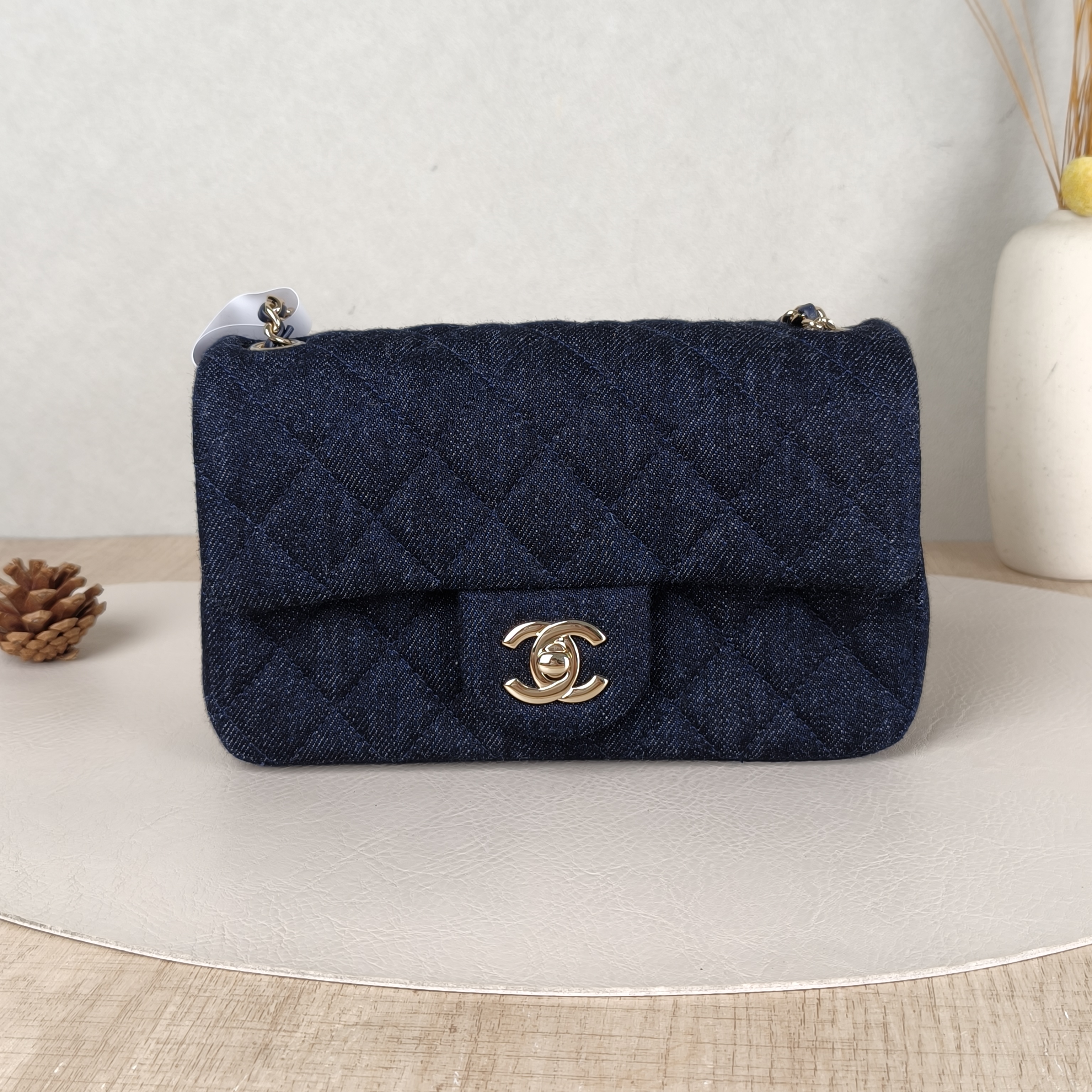 Chanel Crossbody Bag mini Navy One Size20 × 6 × 12 cm
