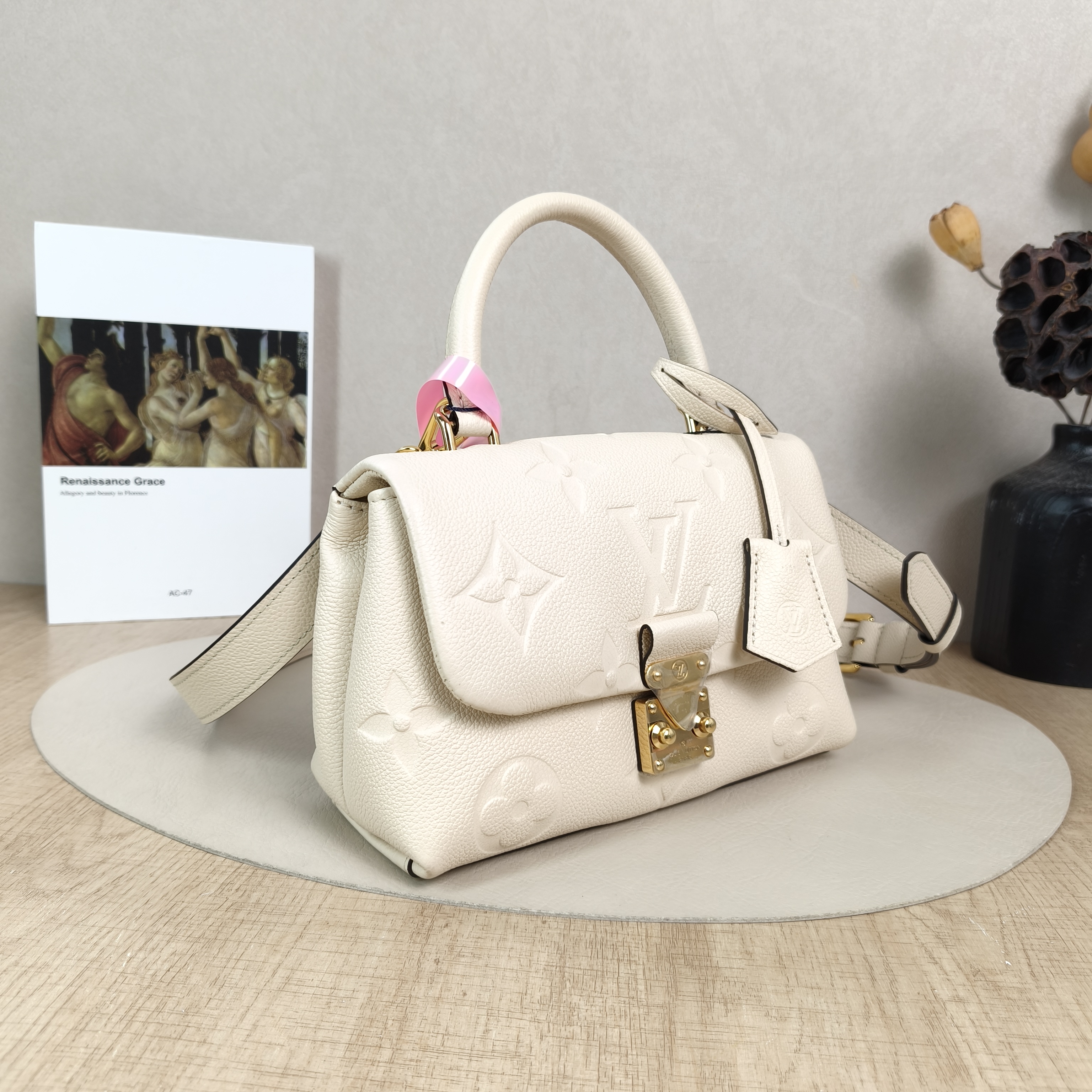 Louis Vuitton Crossbody Bag MADELEINE White Empreinte Embossed Calfskin Monogram BB24 × 8.5 × 17 cm — cover view 3 of 5