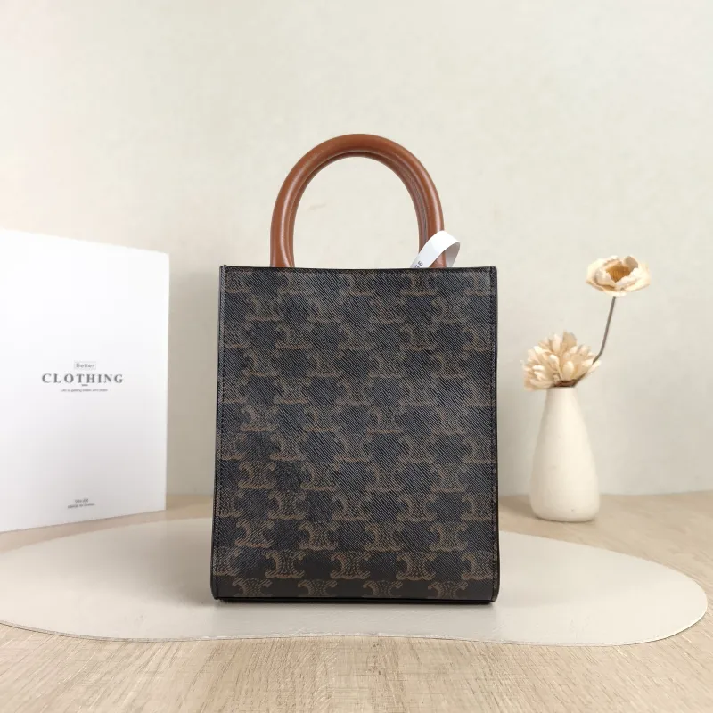 CELINE Crossbody Bag CABAS Mini Monogram PV Cmini17 × 4 × 20.5 cm — cover view 3 of 5