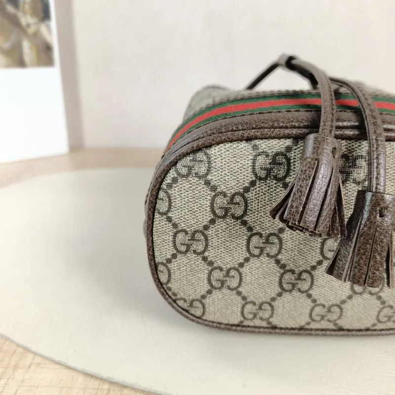 GUCCI Shoulder Bag Ophidia Bucket Bag Monogram PVC Mini 15.5 × 9 × 19 cm — detail view 4 of 10