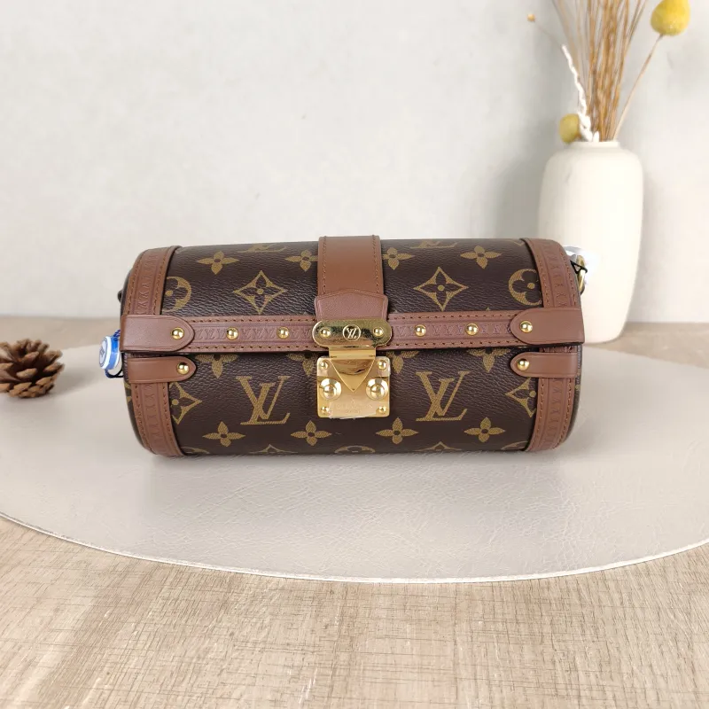 Louis Vuitton Crossbody Bag Papillon Trunk Monogram PVC Small19 × 9 × 9 cm
