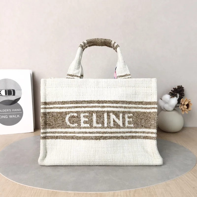 CELINE Shoulder Bag CABAS THAIS Shopping Tote Small25.5 × 12 × 18.5 cm