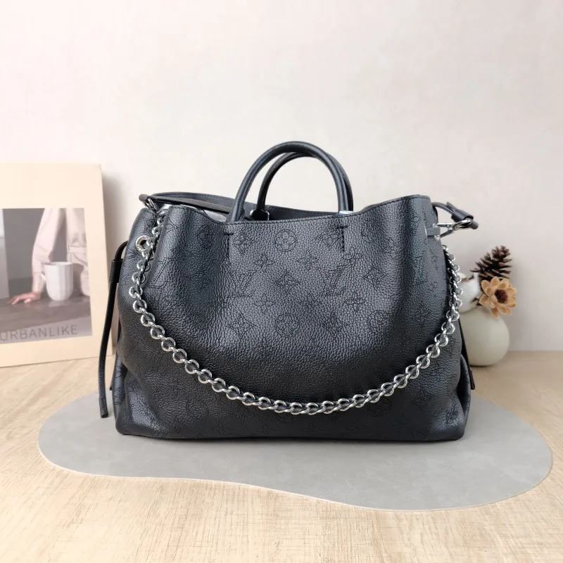 Louis Vuitton Crossbody Bag BELLA TOTE Black Calfskin One Size 32 × 13 × 23 cm
