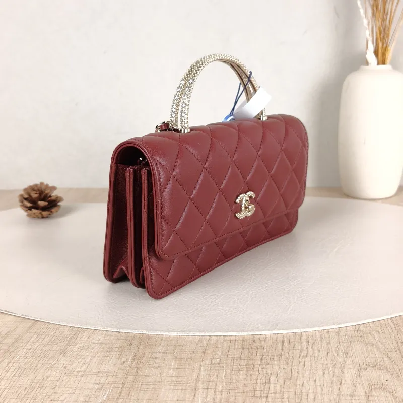 Chanel Crossbody Bag C woc Burgundy Lambskinmini19.2 × 3.5 × 12.3 cm — cover view 5 of 5