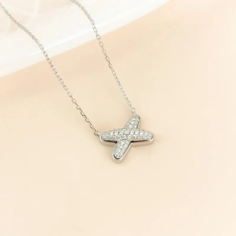 CHAUMET Necklace Jeux de Liens · Collection · Pavé Diamond Necklace White Gold 18KW hite Gold Diamond One Size 42cm — cover view 10 of 10