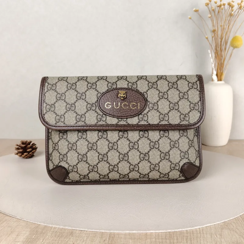 GUCCI Crossbody Bag Neo Vintage Belt Bag Monogram PVC Medium 24 × 4 × 17 cm