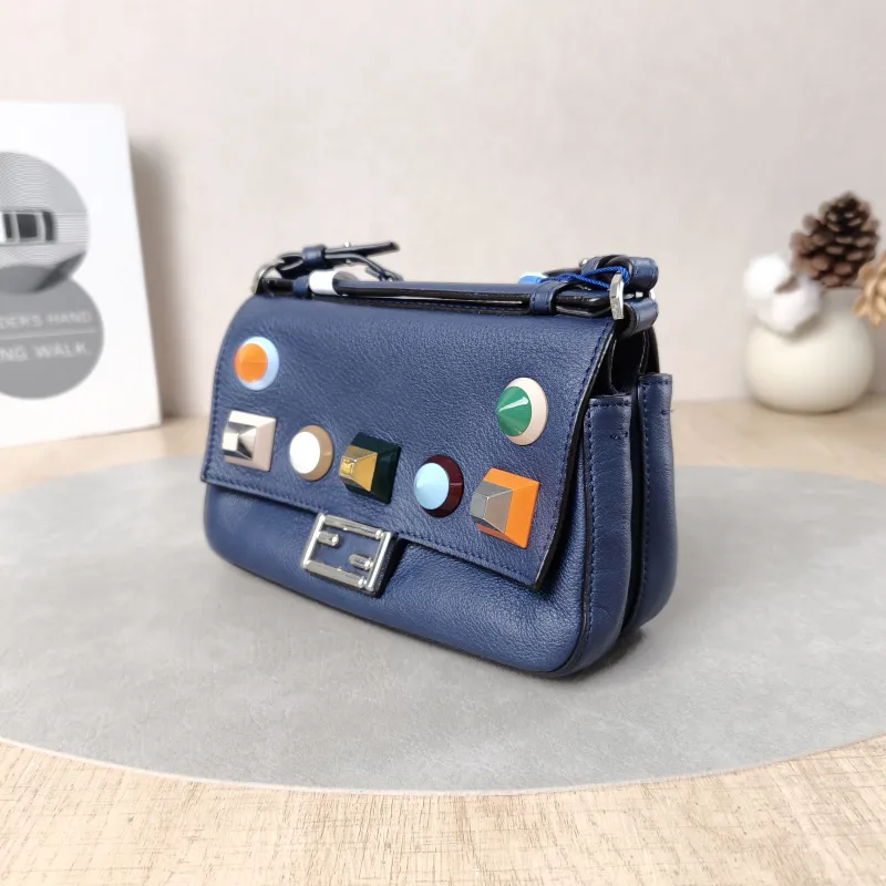 FENDI Crossbody Bag Crossbody Bag Blue Calfskinmini18 × 6 × 11 cm — cover view 2 of 5