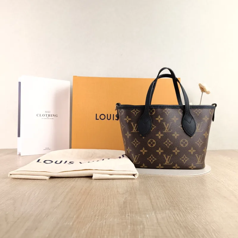 Louis Vuitton Crossbody Bag NEVERFULL INSIDE OUT BB Black PVC · Calfskin BB 26.5 × 11 × 16.5 cm — cover view 4 of 6