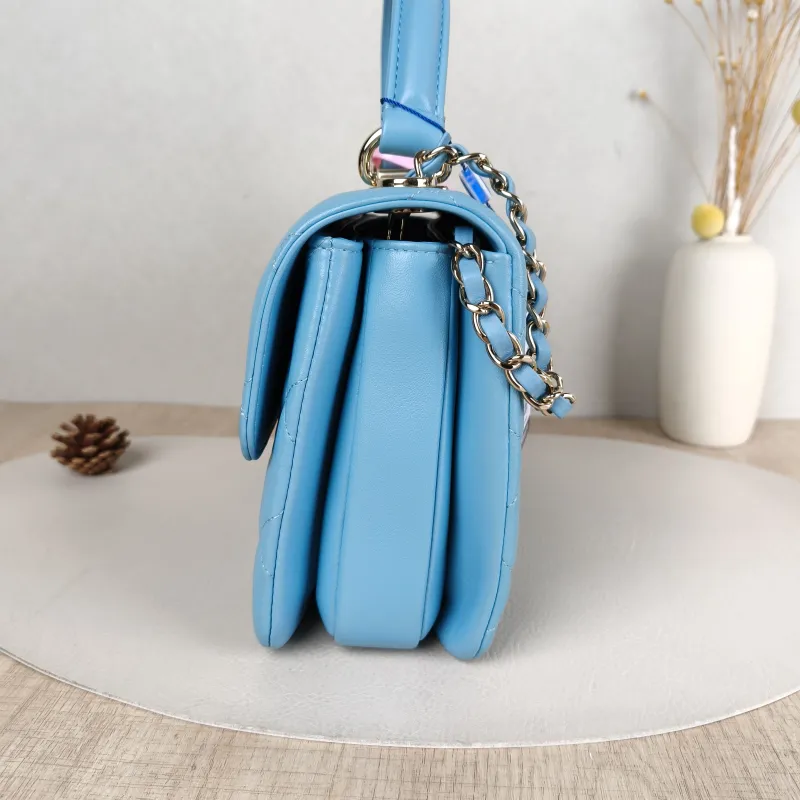 Chanel Crossbody Bag Trendy CC Blue Lambskin Small25 × 12 × 17 cm — detail view 10 of 15
